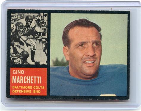 Topps Football Gino Marchetti Baltimore Colts Ebay