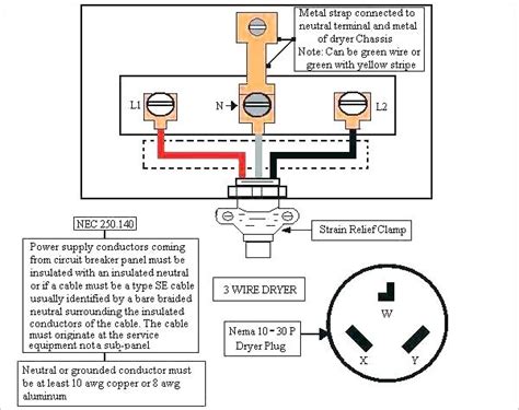 Diagram 3 Wire Dryer Cord Installation Diagram Wiringschemacom