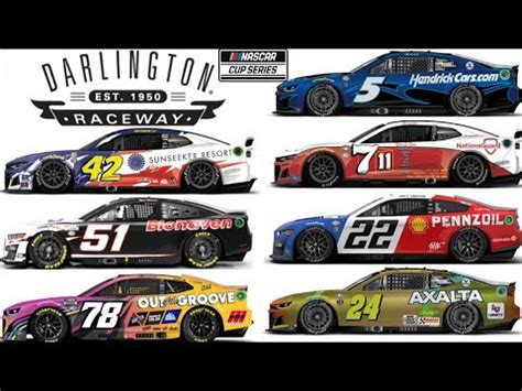 Nascar Cup Series Throwback Paint Scheme Preview For The