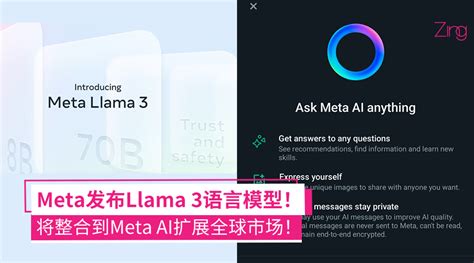 Meta开源大模型llama 3发布！整合meta Ai全球扩展，还会上线metaai网站保存对话记录！ Zing Gadget