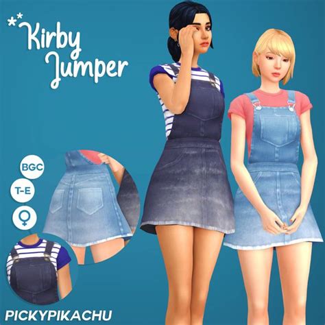 Kirby Jumper Pickypikachu On Patreon Sims 4 Sims 4 Cc Finds Maxis