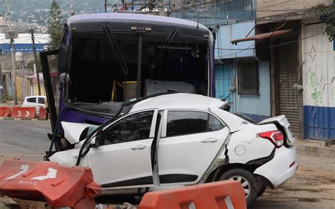 Muere Automovilista Tras Choque Con Unidad De Transporte P Blico En