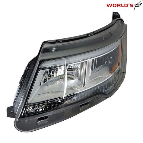 Fit For Ford Explorer Headlight Drl Halogen W Led Chrome