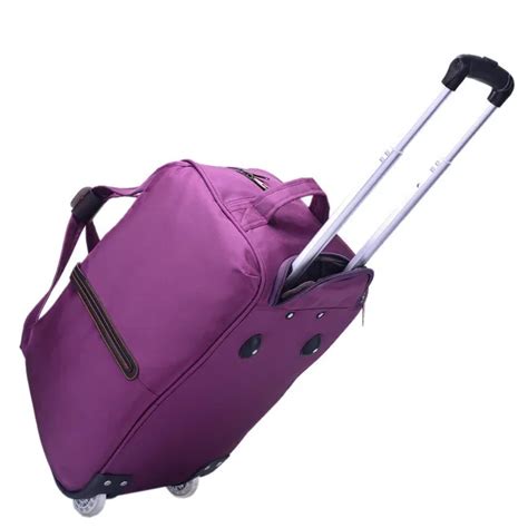 Fashion Short Distance Trolley Travel Bag Hand Luggage Rolling Duffel