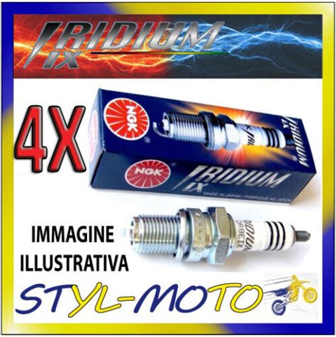 Set 4 Kerzen NGK Iridium Spark Plug CR9EIX Kawasaki Zx 6 R Ninja 636