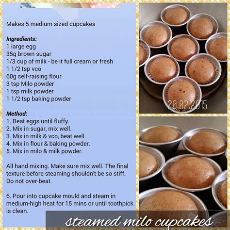 Steamed Milo Cupcakes Soft and fluffy - by Marsha Benjamin | Baking's ...