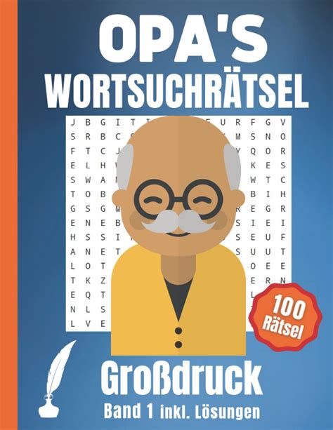 Opas Wortsuchrätsel Großdruck Wortsuche Buchstabenrätsel 100 Rätsel