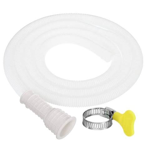 65ft 16 25mm Universal Air Conditioner Drain Hose With Clamp White