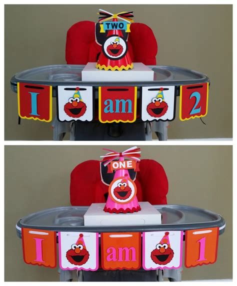 Elmo High Chair Banner Elmo I Am 1 Banner Elmo I Am 2 Etsy