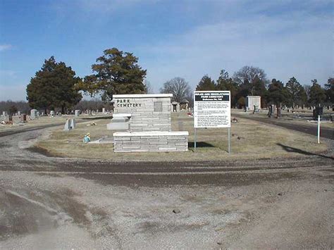 Park Cemetery In Columbus Kansas Find A Grave Cemetery