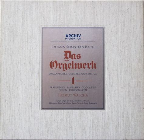 Johann Sebastian Bach Helmut Walcha Das Orgelwerk Box Set