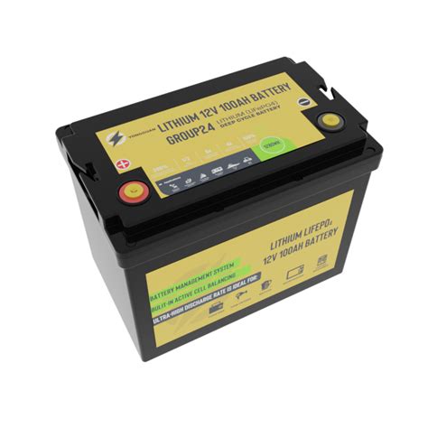 Group 24 Battery Lithium Lifepo4 12v 100 Amp Hour Battery