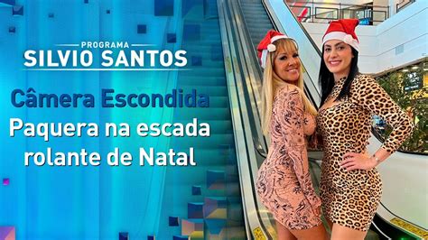 Paquera Na Escada Rolante De Natal Christmas Love Escalator Prank