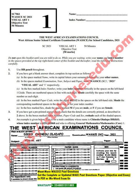 Wassce 2024 Questions Kalie Henriette