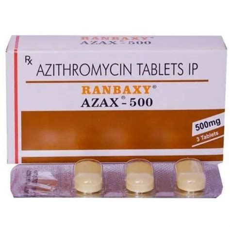 Azax Mg Tablet At Rs Strip Of Tablets Azithromycin Mg