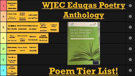 The Wjec Eduqas Poetry Anthology A Poem Tier List Youtube