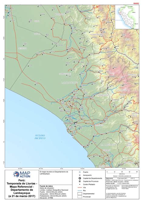 Mapa De Lambayeque Provincia Municipios Tur Stico Y Carreteras De