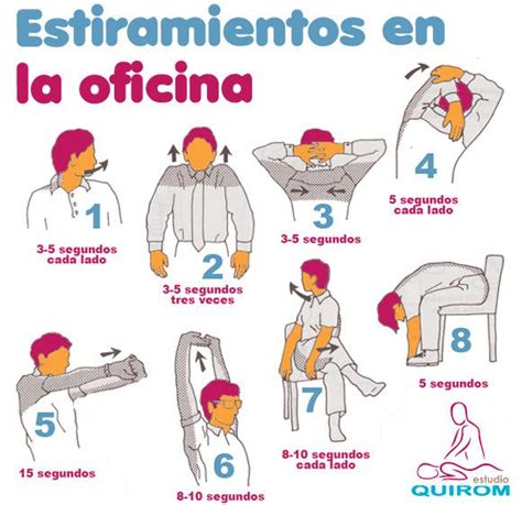 Estirar Es Salud Tabla De Estiramientos En La Oficina Prevencionar