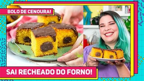 Como Fazer Bolo De Cenoura Que J Sai Recheado Do Forno Receita F Cil