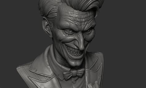 Joker Bust D Model D Printable Cgtrader