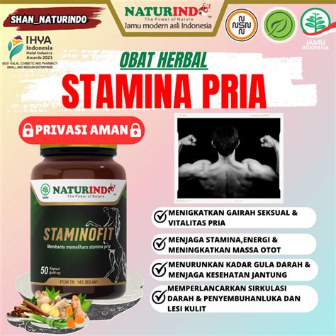 Jual STAMINOFIT Obat Herbal Stamina Pria Penunjang Performa Pria Obat