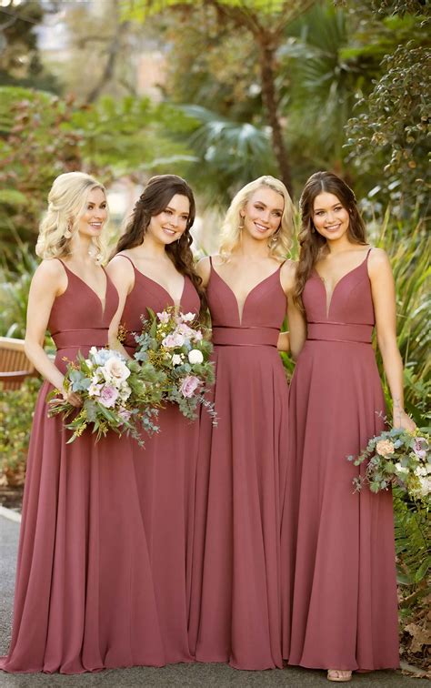 Bridesmaid Dress With Double Banded Waist Sorella Vita Bridesmaid Dresses