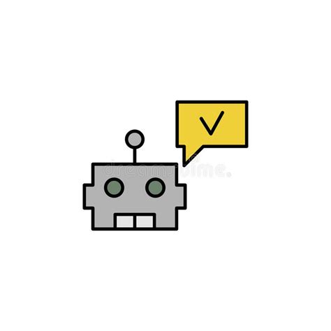 Robot Outline Icon Signs And Symbols Can Be Used For Web Logo Mobile