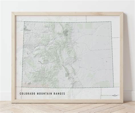 Colorado Mountain Ranges Map Map Of Colorado Colorado Map Colorado