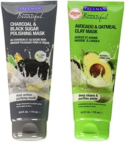 Amazon Freeman Feeling Beautiful Charcoal Black Sugar Gel Mask