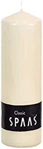 Spaas Candles Ivory Pillar Box Of X Mm Amazon Co Uk Home