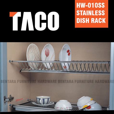 Jual 100cm Taco Rak Piring Stainless Steel Dalam Lemari Kabinet Hw