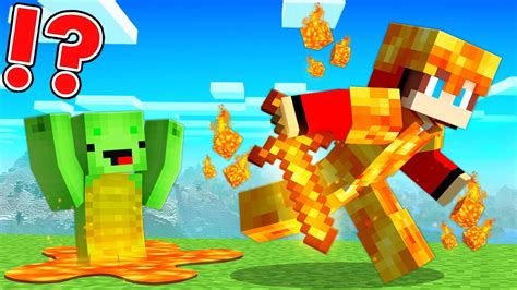 Volcanic Armor Speedrunner Vs Hunter In Minecraft Maizen Jj And Mikey Youtube