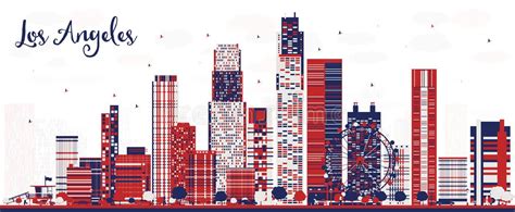 Los Angeles Buildings Vector Stock Illustrations 349 Los Angeles