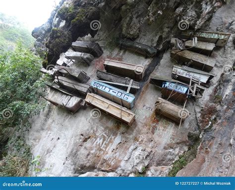 Hanging Coffins Of Sagada. Philippines, Luzon Editorial Image ...