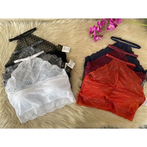 Cropped Blusa Top Rendado Bojo Suti Lingerie Renda St Shopee Brasil