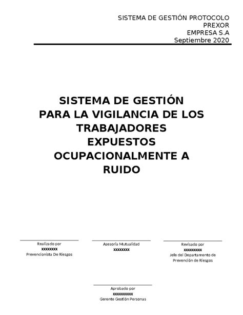 Sistema De Gesti N Para La Vigilancia De Los Trabajadores Expuestos