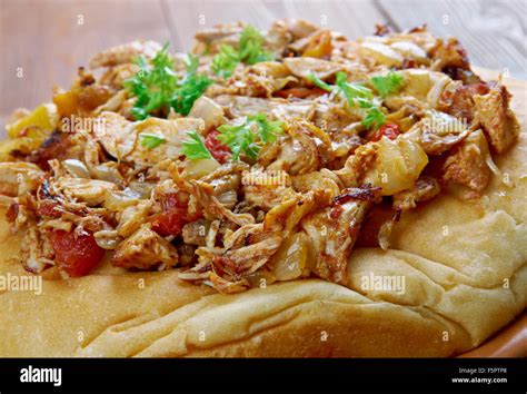 Musakhan Jordanian And Palestinian Dish Roasted Chicken Baked With