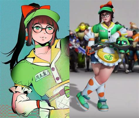 Overwatch Fan Creates Incredible Manga Inspired Honeydew Mei Art Dexerto