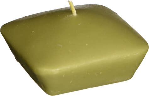 Zest Candle 6 Piece Folding Candles 3 Inch Sage Green Square Home And Kitchen