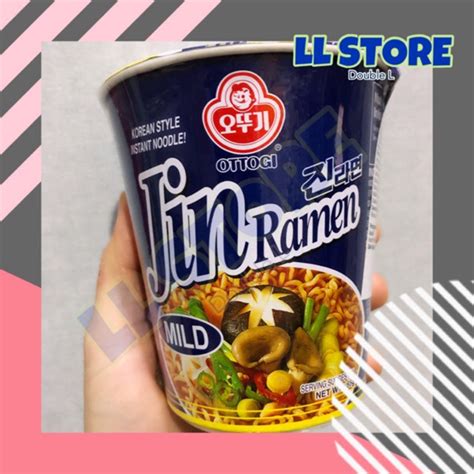 Jual Ottogi Jin Ramen Spicy Mild Cup G Jinramen Ramen Korea Popmie