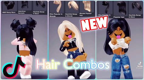 Roblox Hair Combos Tiktok Compilation Part Youtube