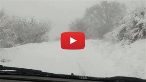 Meteo Cronaca DIRETTA VIDEO RIETI Forte Nevicata Tra AMATRICE E