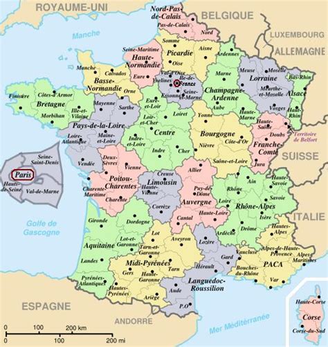 Mapa De Francia Ciudade