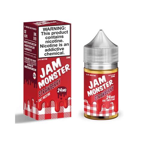 Jam Monster Strawberry Salt 30ml By Jam Monster Evape Kings