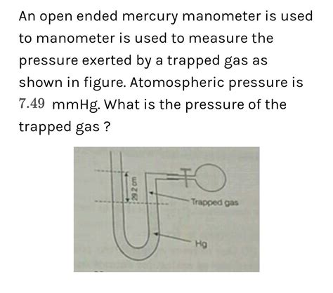 Mercury Manometer