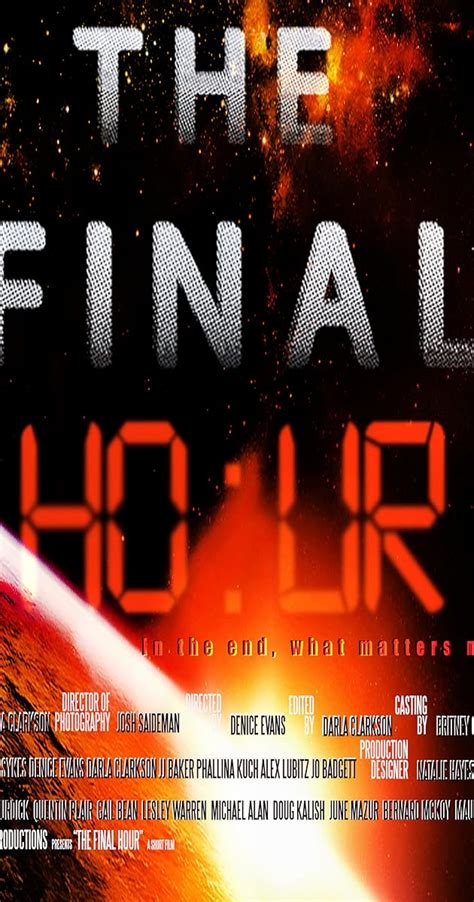 The Final Hour 2013 Imdb