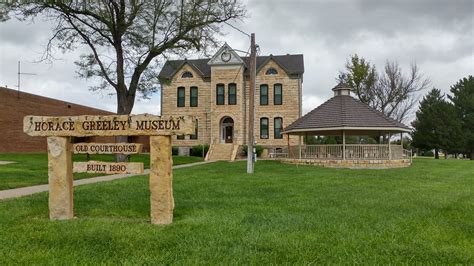 Historic Greeley County Courthouse Tribune Ks Greeley Flickr