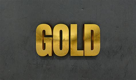 How To Create A 3d Gold Text Effect With Photoshop Layer Styles