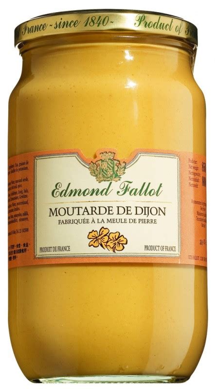 Moutarde De Dijon Dijon Senf Klassisch Scharf Fallot 850 G Glas