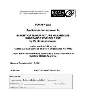 Fillable Online FORM HS2/2 Application for approval to IMPORT OR ... - Nanopdf.com Fax Email ...